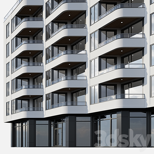 residential building 11 3DS Max Model - thumbnail 3