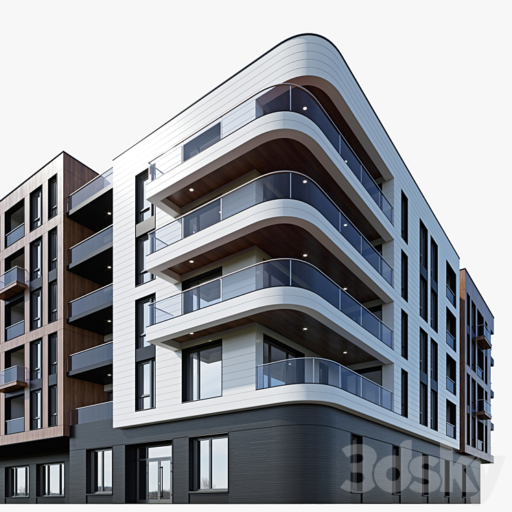 residential building 15 3DS Max - thumbnail 2