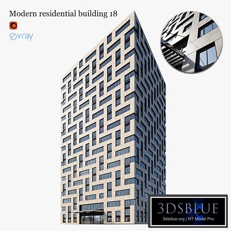 residential building 18 3DS Max - thumbnail 3