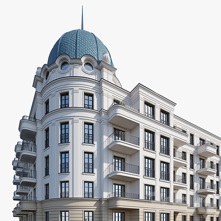 residential building 18 3DS Max - thumbnail 2