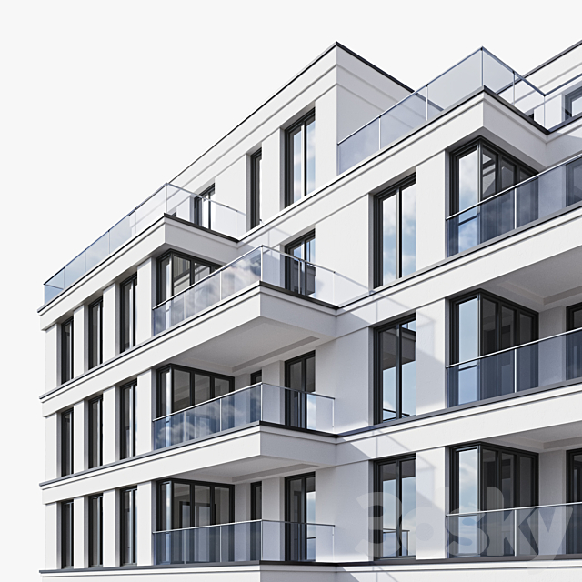 residential building 20 3DS Max Model - thumbnail 5