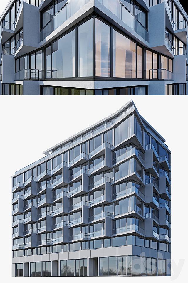 residential building 3 3DS Max Model - thumbnail 3