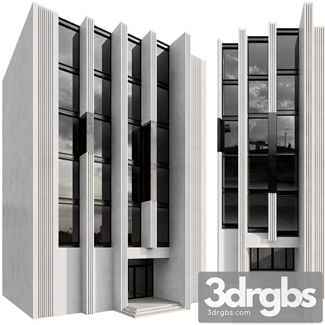 Residential Building No47 1 3dsmax Download - thumbnail 1