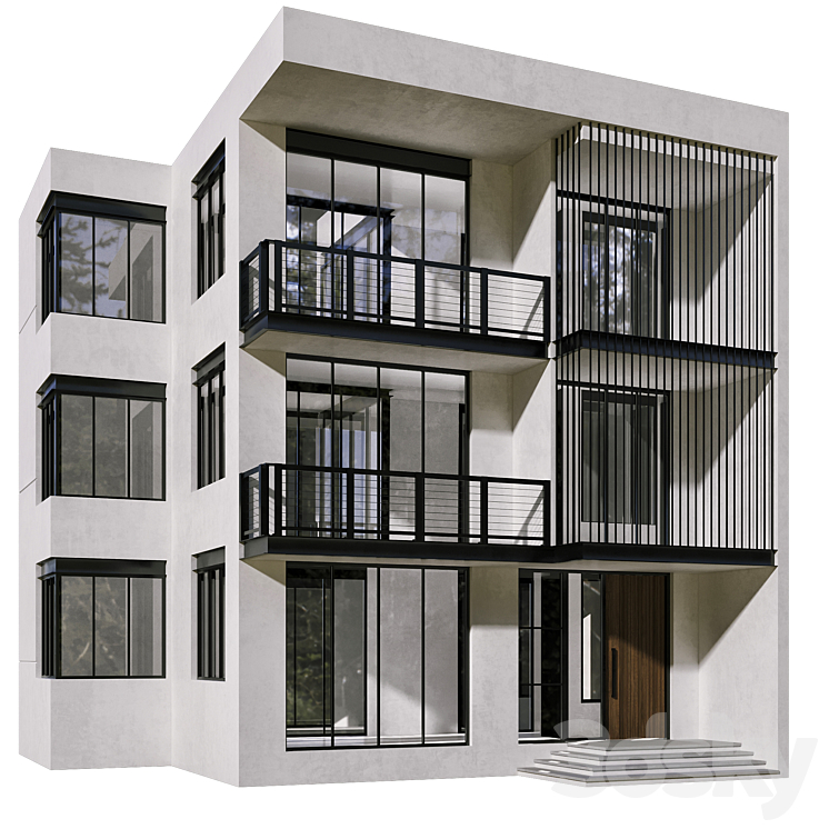 Residential Building No48 3DS Max - thumbnail 1