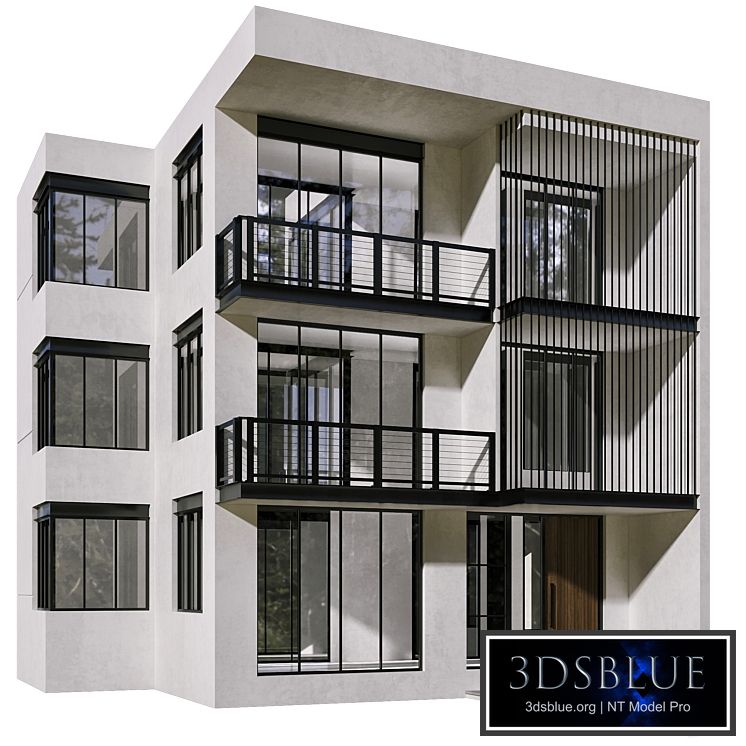 Residential Building No48 3DS Max - thumbnail 3