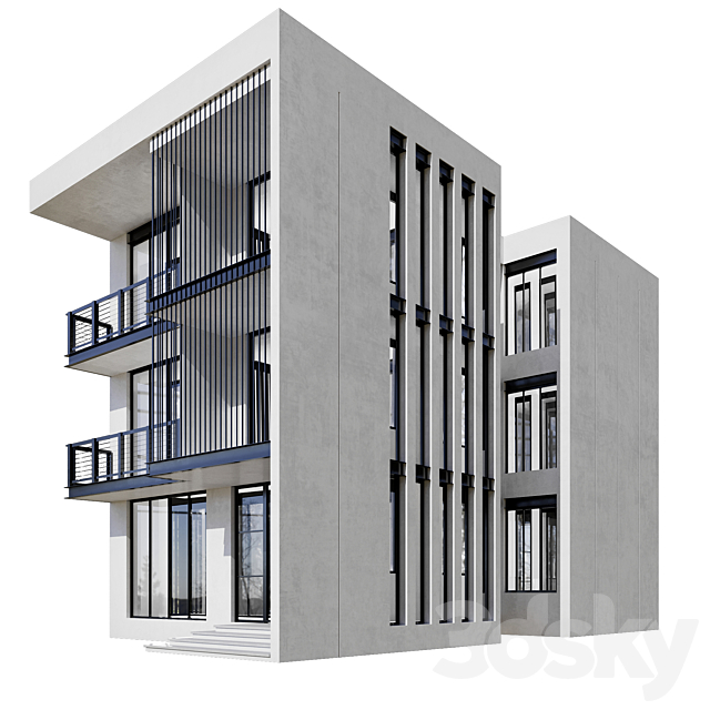 Residential Building No48 3DS Max Model - thumbnail 3