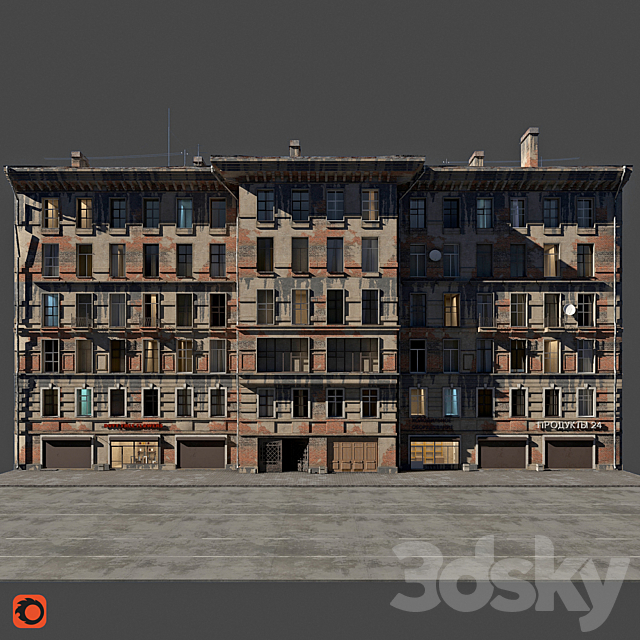 Saint Petersburg Ligovsky pr. 3ds Max - thumbnail 1