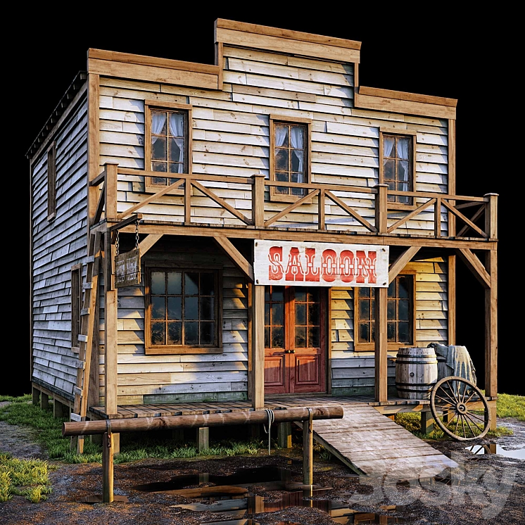 Saloon 3DS Max - thumbnail 1