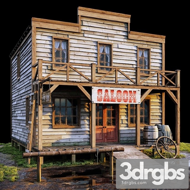 Saloon 3dsmax Download - thumbnail 1