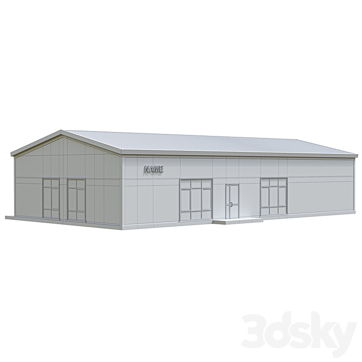 Sandwich panel building 3DS Max - thumbnail 2