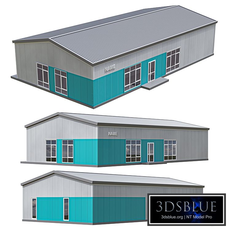 Sandwich panel building 3DS Max - thumbnail 3