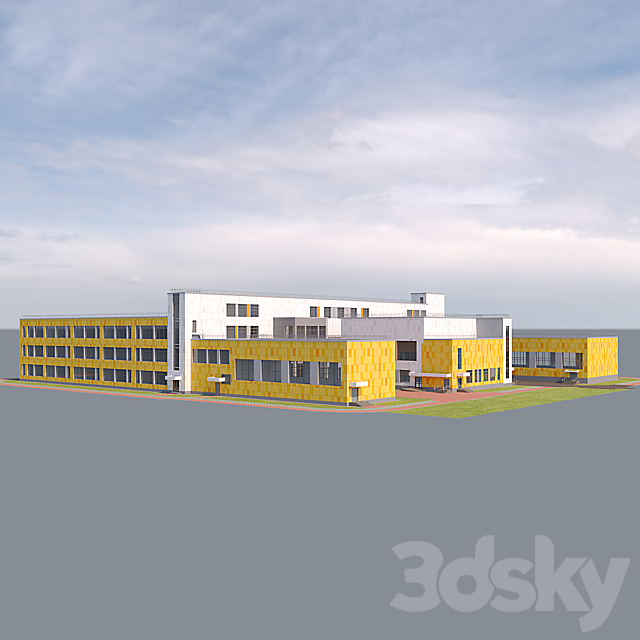 School 3DSMax File - thumbnail 3