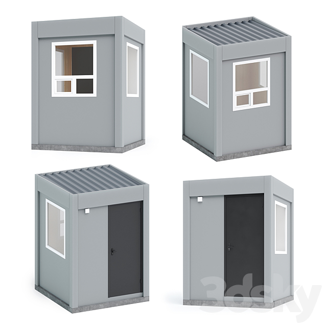 Security post 3DS Max Model - thumbnail 1