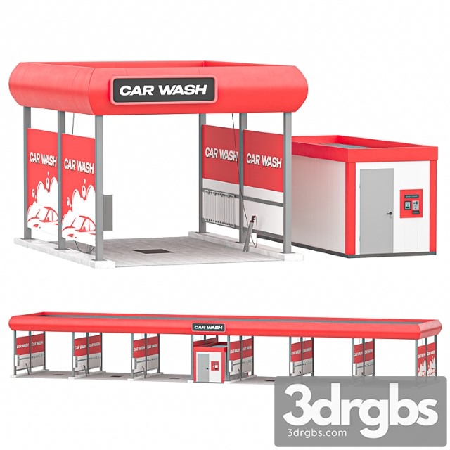 Self Service Car Wash 3dsmax Download - thumbnail 1