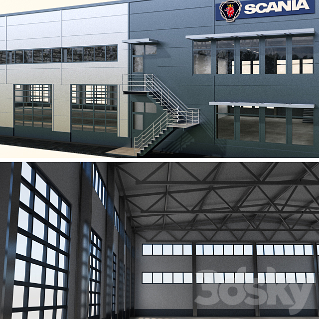 Service box for Scania trucks 3DSMax File - thumbnail 3