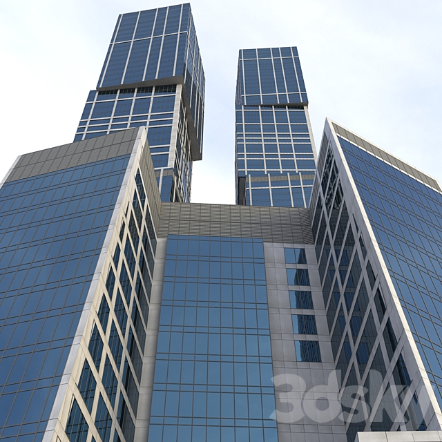 Skyscraper City of Capitals in Moscow City 3DS Max Model - thumbnail 2