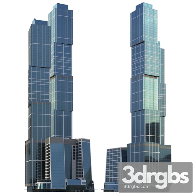 Skyscraper City of Capitals in Moscow City 3dsmax Download - thumbnail 1