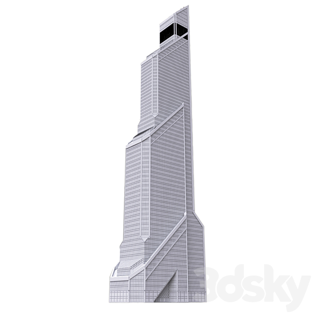 Skyscraper Mercury City Tower (“Mercury”) 3DS Max Model - thumbnail 3