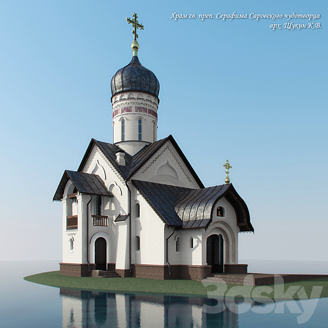 Temple Seraphim of Sarov 3ds Max - thumbnail 2