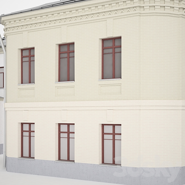 The building of Moscow Street. Bersenevskaya embankment. 12s1. 14s5A. 14s5 3DSMax File - thumbnail 2