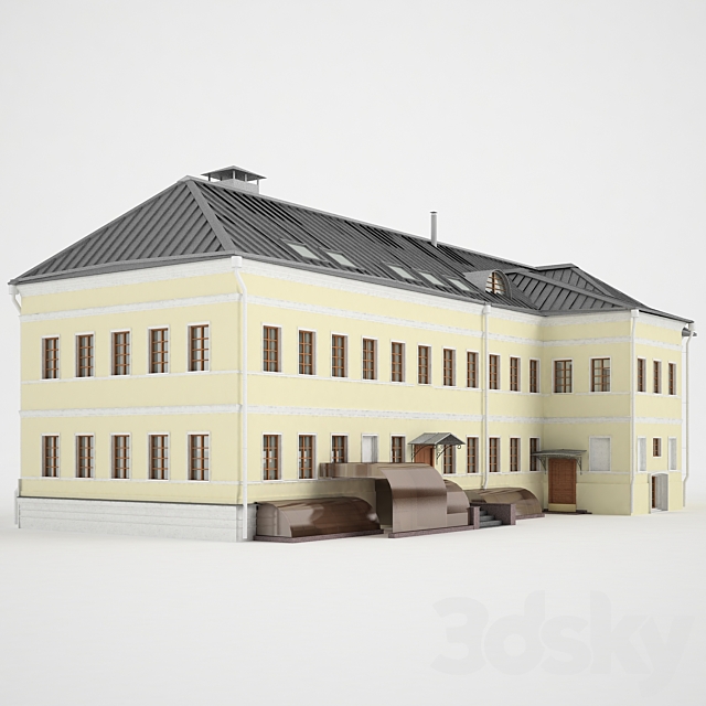 The building of Moscow Street. Bersenevskaya embankment 16s9 3DSMax File - thumbnail 1