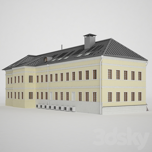 The building of Moscow Street. Bersenevskaya embankment 16s9 3DSMax File - thumbnail 2