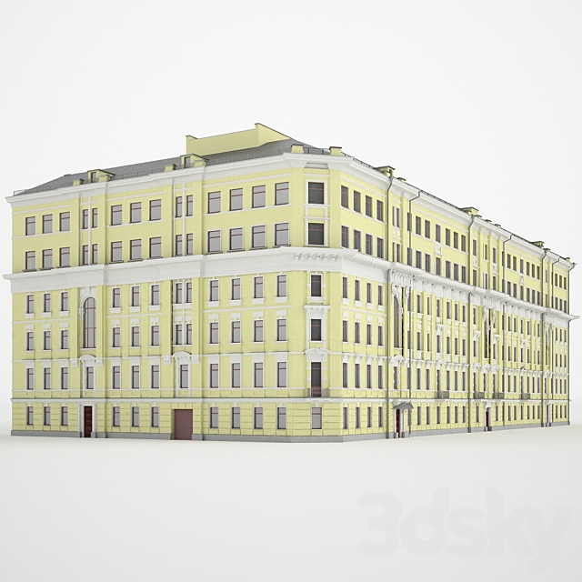 The building of Moscow Street. Kadashёvskaya embankment 6_1 _ 2S1 3ds Max - thumbnail 2