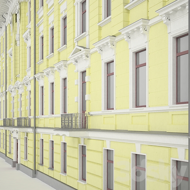 The building of Moscow Street. Kadashёvskaya embankment 6_1 _ 2S1 3ds Max - thumbnail 3