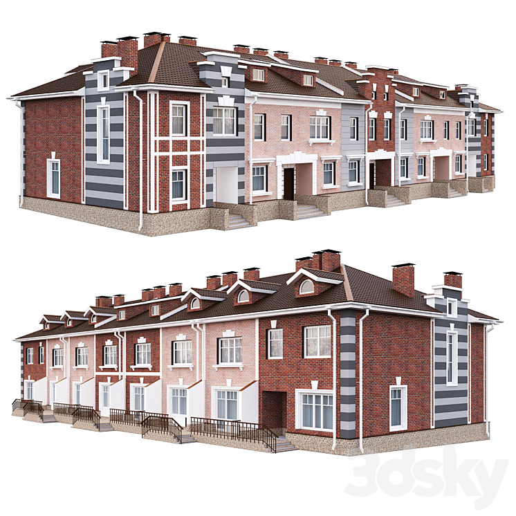 townhouse 3DS Max - thumbnail 1