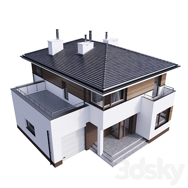 Villa 3DS Max Model - thumbnail 2