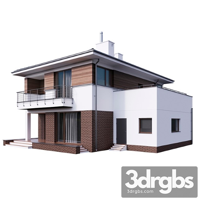 Villa 3dsmax Download - thumbnail 1