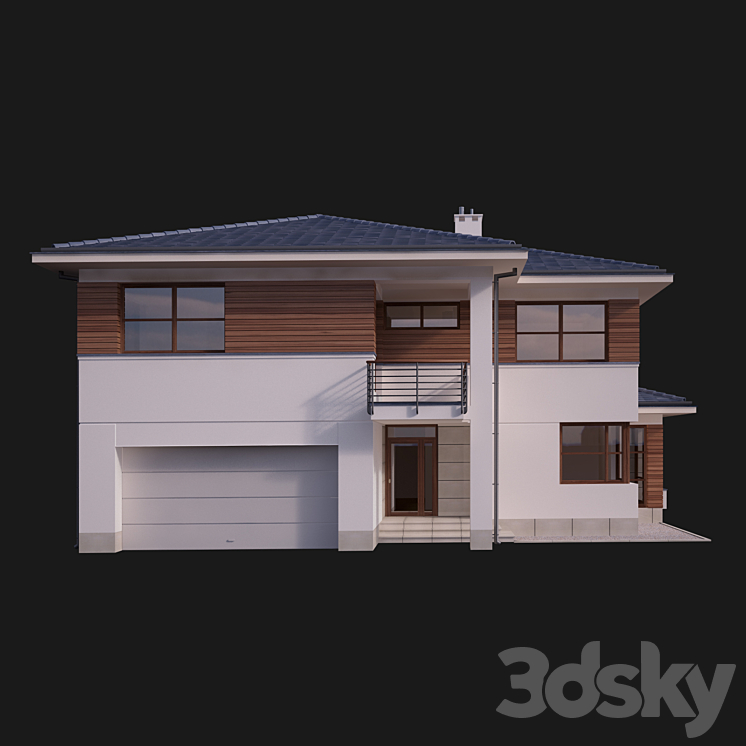 Villa house 3DS Max - thumbnail 2