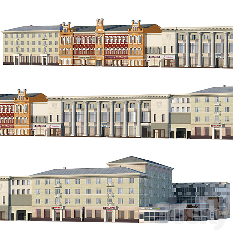 Voronezh. Revolution Prospect 3DS Max - thumbnail 1