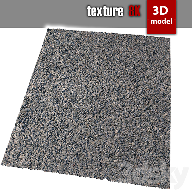 279 Beach Pebble 3DSMax File - thumbnail 1