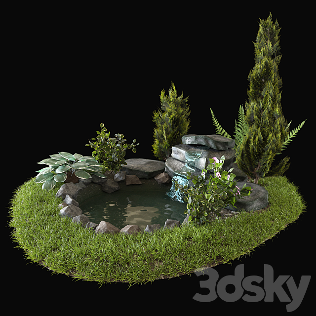 Alpine hill 3DS Max Model - thumbnail 2