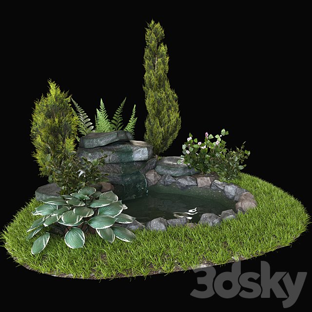 Alpine hill 3DS Max Model - thumbnail 3