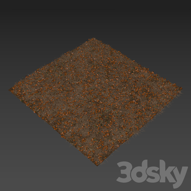 Autumn grass 3DS Max Model - thumbnail 3