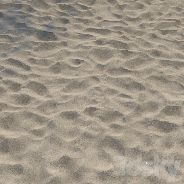 Beach sand 3DS Max Model - thumbnail 2