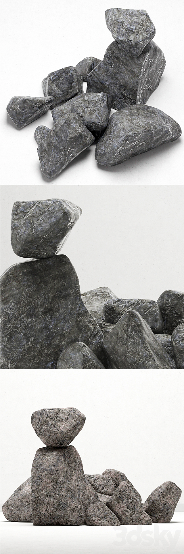 Collection rock stone _ Collection of rock stones 3DSMax File - thumbnail 2