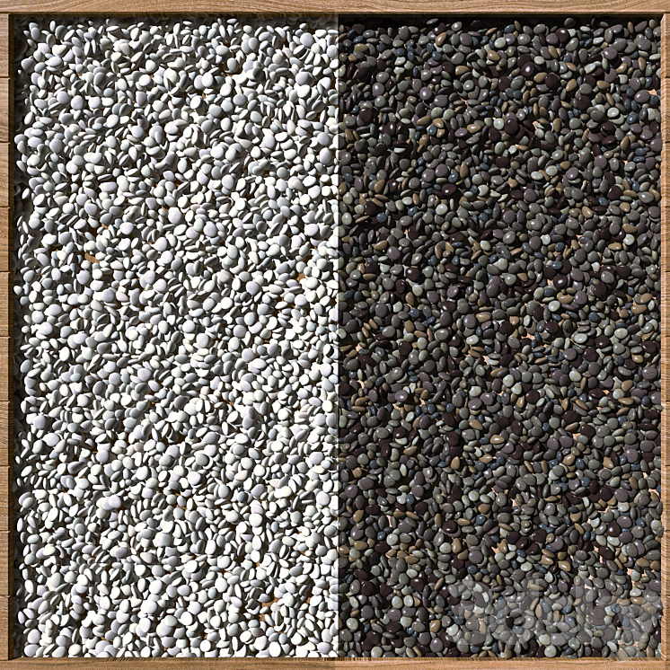 DARK AND LIGHT PEBBLES 3DS Max - thumbnail 2