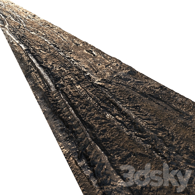 Dirt road material 05 3ds Max - thumbnail 3