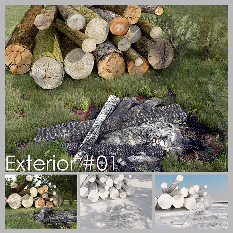 Exterior models # 01 3DS Max - thumbnail 1