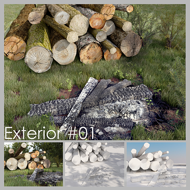 Exterior models # 01 3DSMax File - thumbnail 1