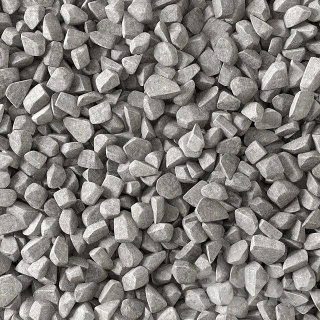 Gravel splinter decor Big kit n2 _ gravel chip for decor 3DSMax File - thumbnail 3