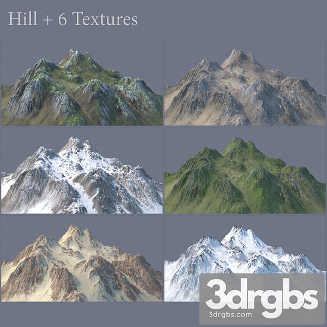 Hill 6 Textures 3dsmax Download - thumbnail 1