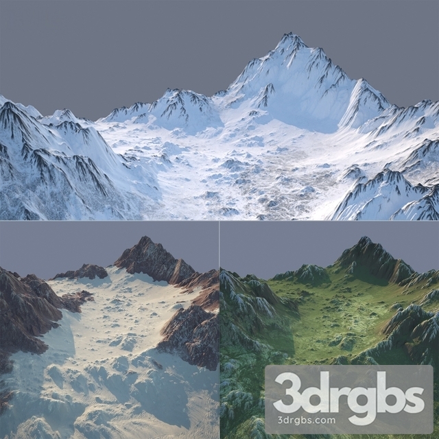 Hills 3D 3dsmax Download - thumbnail 1