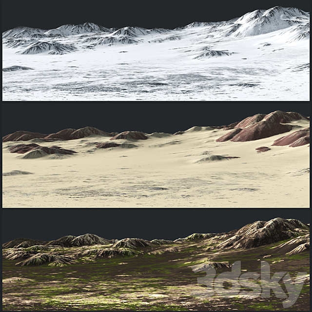 Hills 3ds Max - thumbnail 2