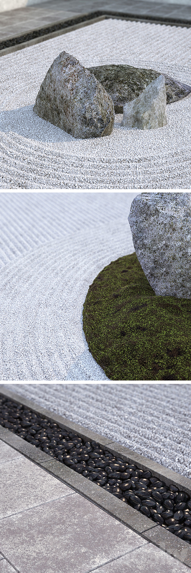 Japanese Zen Rock Garden 3DSMax File - thumbnail 2