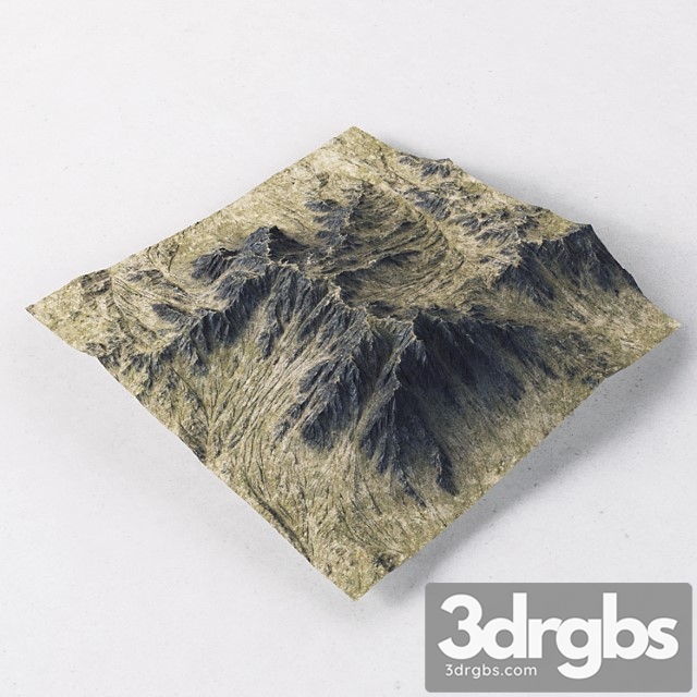 Landscape Mountains 3dsmax Download - thumbnail 1