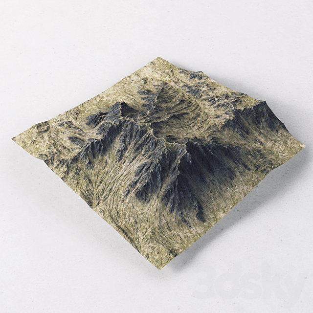 Landscape mountains 3DSMax File - thumbnail 1